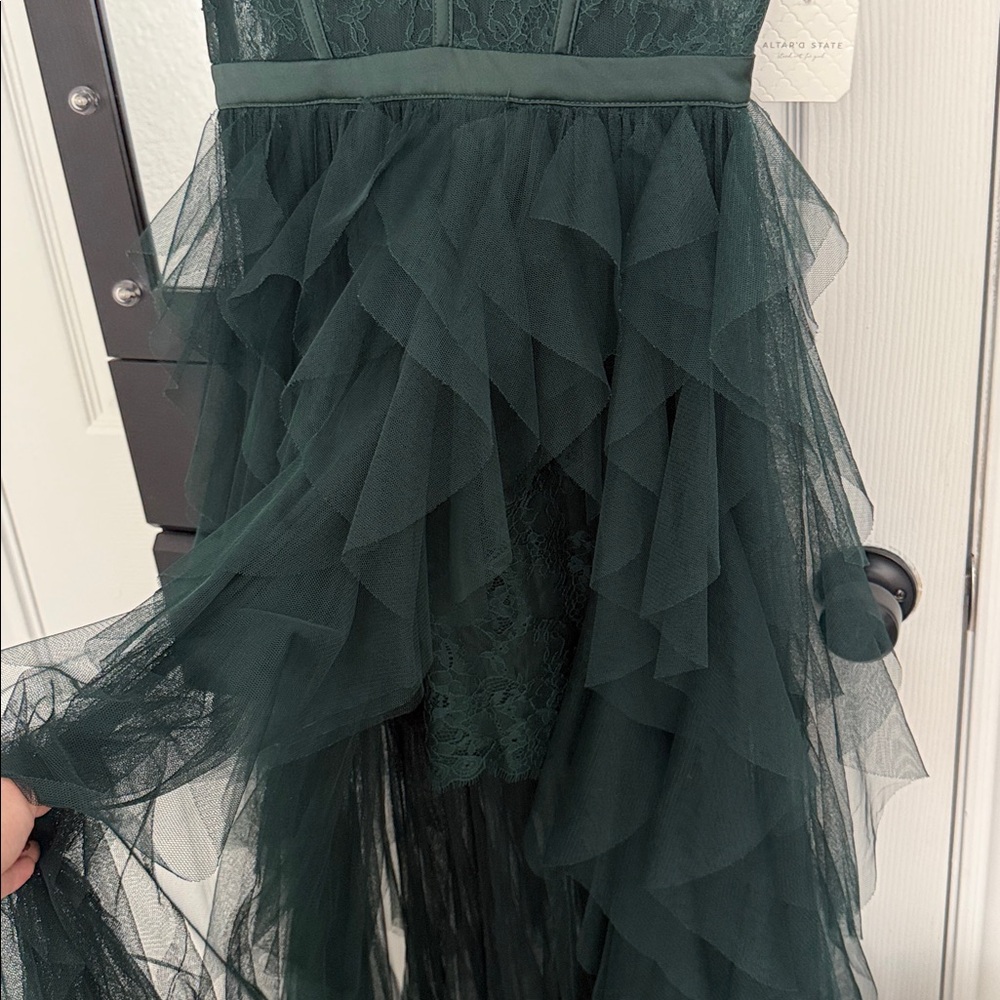 Dark Green Formal Dress - Picture 6 of 9